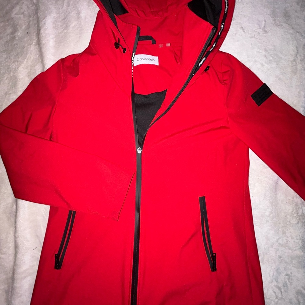 Calvin Klein Women's Vibrant Red Ski Jacket